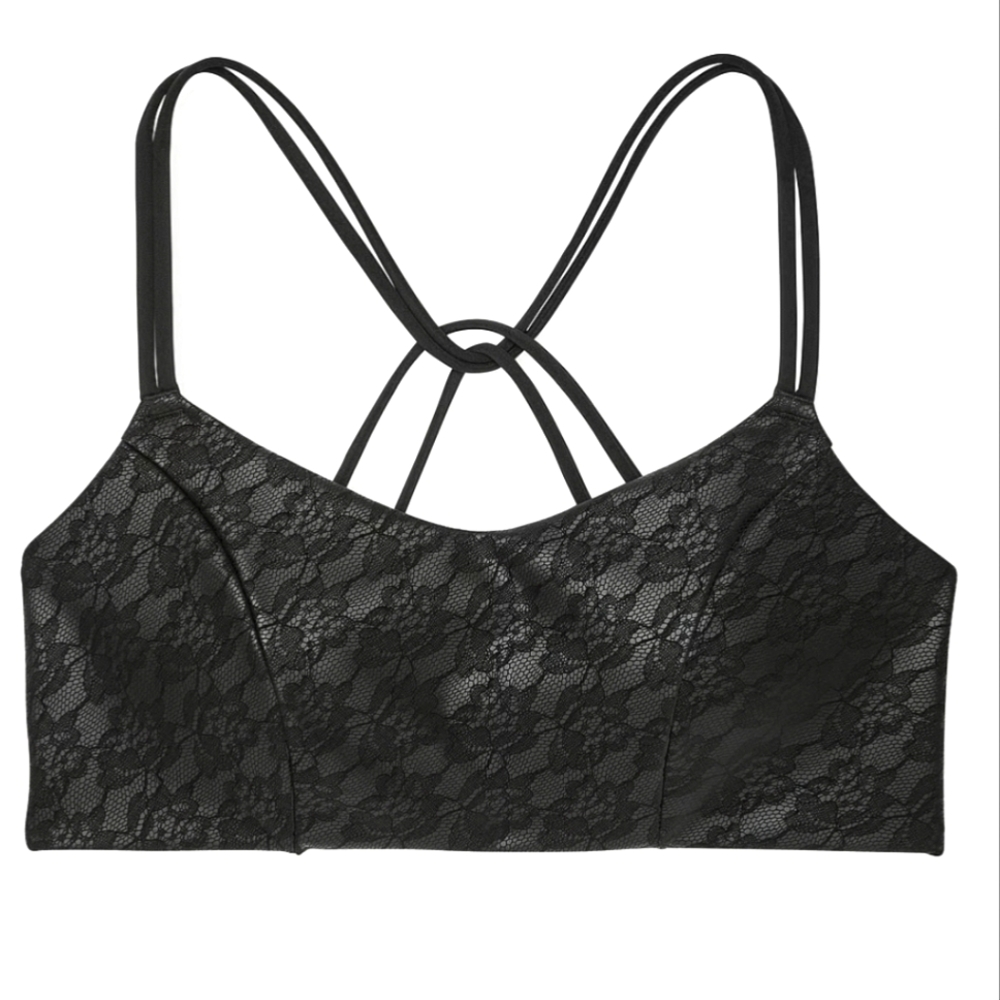 VSX-ElevateTM SuedeEffect Lace Stretch- Comfort Sports Bra NWT Size M-DD/36 DD